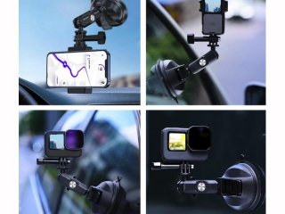 360° držák akční kamery s přísavkou