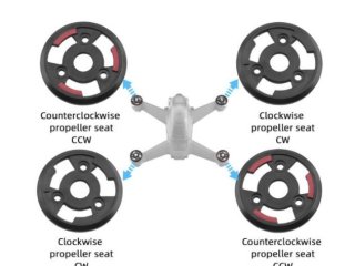 Unašeč vrtule CW a CCW na DJI FPV závodní dron