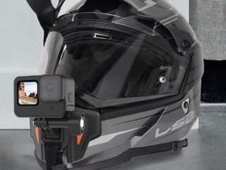 Speciální držák akční kamery na integrální helmu