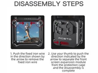 Hliníkový rám s UV filtrem na DJI Action 2