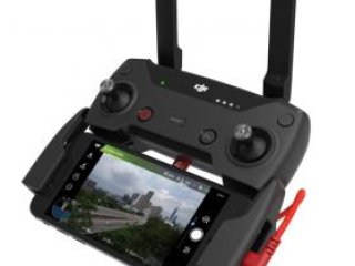 Kabel lightning/micro USB zahnutý - 30cm pro DJI Spark a Mavic series - červený