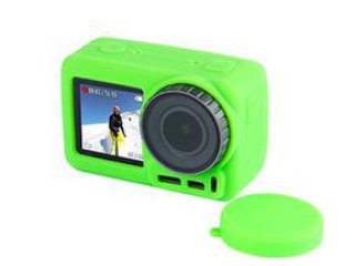 Silikonový obal s krytkou objektivu na DJI Osmo Action - zelený