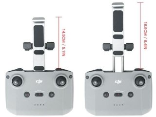 Hliníkový držák tabletu s popruhem na dálkový ovladač (natažení pružiny do 16,5cm)