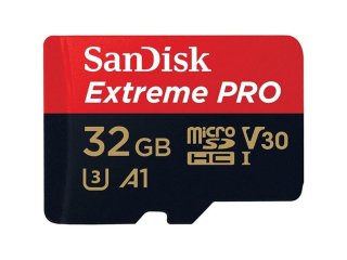 SanDisk MicroSDHC 32GB Extreme PRO A1 UHS-I (V30) U3 + SD adaptér