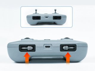 Černé CNC kniply na dálkový ovladač DJI RC-N1 / DJI RC-N2