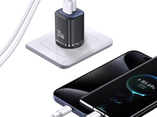 Nabíjecí adaptér USAMS 30W (USB-C a USB-A) (EU)