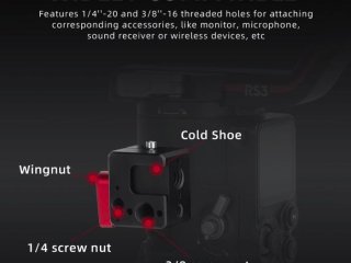 CNC adaptér pro stabilizátor DJI RS 3 / RS 3 Pro / RS 3 mini