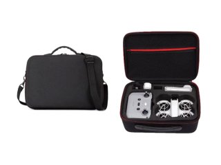 Černé pouzdro s popruhem přes rameno na dron DJI Neo