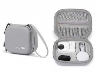 PU pouzdro pro kameru Insta360 GO Ultra - šedé