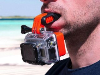 Držák akční kamery do pusy (typ 2)