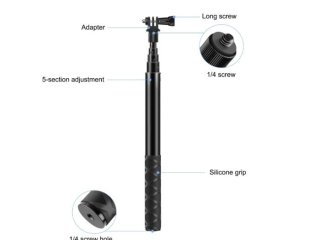 Prodlužující selfie tyč na kameru Insta360 (110 cm)