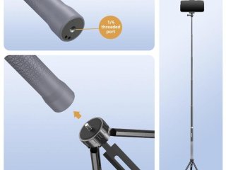 Prodlužující selfie tyč na akční kameru (1,2m)