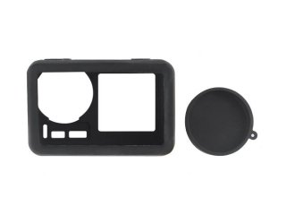Silikonový obal s krytkou objektivu na DJI Osmo Action - modrý