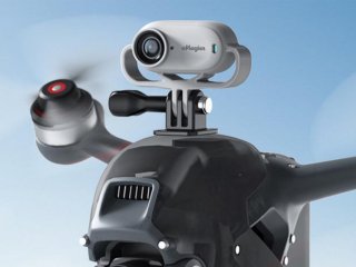 Šedý antivibrační kryt na kameru Insta360 GO 2 / Insta360 GO 3 (horizontální)