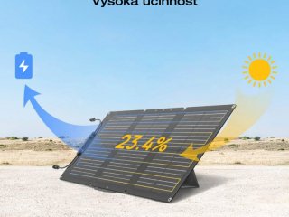 EcoFlow solární panel 60W k nabíjecí stanici