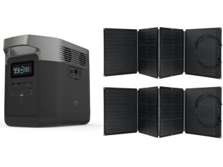 Nabíjecí stanice EcoFlow Delta 1300 Black, 220–240V (mezinárodní verze) + 2x solární panel 110W