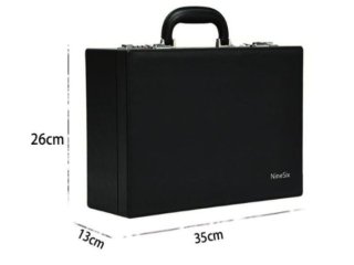 Vintage kožený kufr s kódovým zámkem na dron DJI Mini 3 / Mini 3 Pro