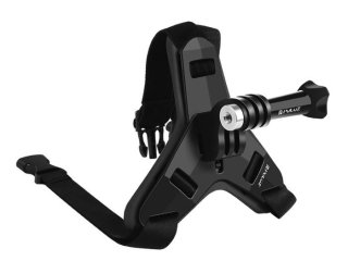 Rychloupínací držák akční kamery na integrální helmu