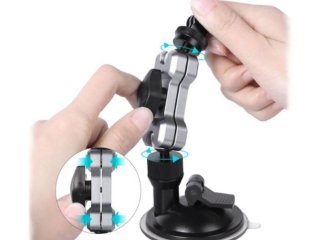 Nastavitelný držák s přísavkou na akční kameru nebo telefon
