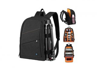 Polyesterový fotobatoh s nastavitelnými přepážkami