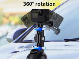 360° držák akční kamery s přísavkou