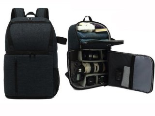 Polyesterový fotobatoh s nastavitelnými přepážkami