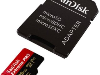SanDisk MicroSDXC 256GB Extreme PRO A2 UHS-I (V30) U3 + SD adaptér