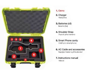 Odolný kufr NANUK 910 pro DJI Osmo, Osmo+ a Osmo mobile