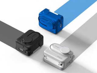 Šedý silikonový kryt s poutkem na kameru Insta360 GO 3 + Action Pod