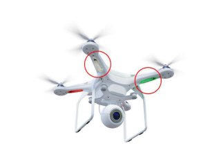Dobíjecí LED stroboskopické světlo na dron (3ks)