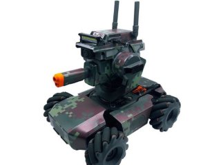 Hnědo-zelený polep na DJI RoboMaster S1