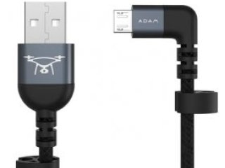 Kabel microUSB/USB-A - 30 cm - šedý