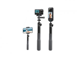 Prodlužující tyč s protiskluzovou rukojetí na akční kameru