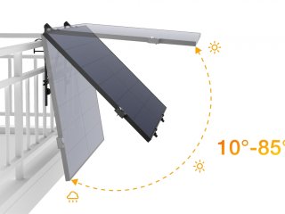 EcoFlow jednoosý solární sledovač