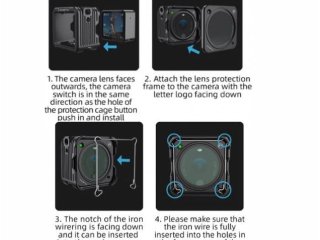 Hliníkový rám s UV filtrem na DJI Action 2