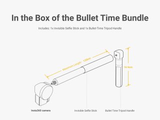 Multifunkční balíček pro režim Bullet Time ke kameře Insta360 ONE R / ONE X / ONE X2