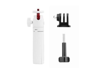 Bílá prodlužující tyč se stativem na akční kameru (30 cm)