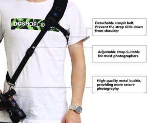 Protiskluzový popruh na rameno pro fotoaparát