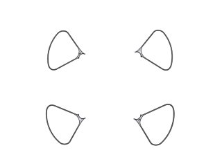 DJI Phantom 4 Adv/Pro/Pro V2.0 ochranné oblouky (Obsidian)