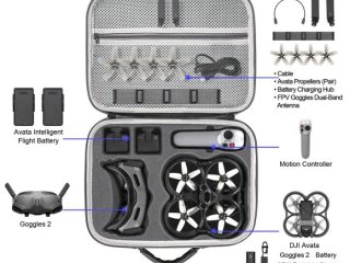 Šedé pouzdro na dron DJI Avata a Goggles 2