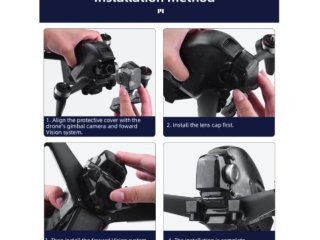 Kryt kamery a senzorů na DJI FPV závodní dron