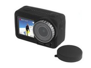 Silikonový obal s krytkou objektivu na DJI Osmo Action - černý