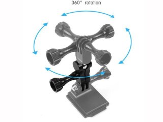 360° dvojitý adaptér pro akční kameru