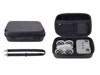 Černé pouzdro s popruhem přes rameno na dron DJI Neo