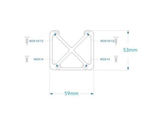 Hliníková výztuha přední části DJI RoboMaster S1