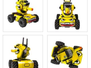 Žlutý polep na DJI RoboMaster S1