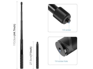 Prodlužující selfie tyč na kameru Insta360 (110 cm)