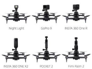 Držák akční kamery na DJI FPV závodní dron