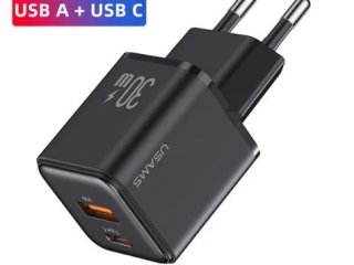 Nabíjecí adaptér USAMS 30W (USB-C a USB-A)