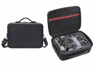 Černé PU pouzdro pro dron DJI Neo 2 s DJI RC-N3